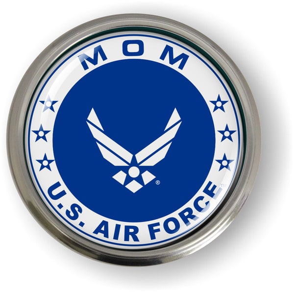 USAF - U.S. Air Force Mom Emblem (White Wings)